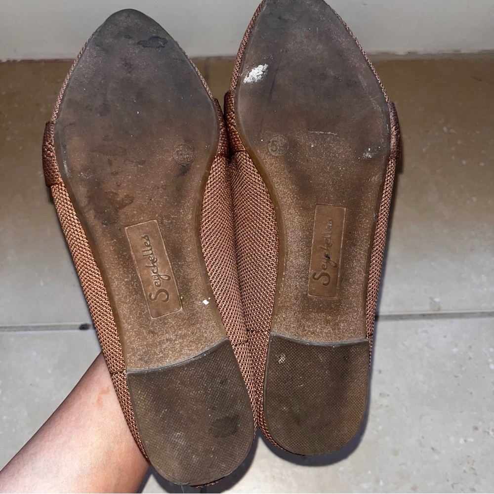 Light Brown Woven Flats - Picture 6 of 6